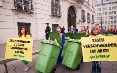 Müllmarsch gegen Lebensmittelverschwendung